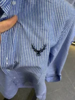 Men’s Slim Fit Striped Shirt – Elegant Casual Button-Up Shirt | Zac - Image 12