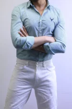 Men’s Slim Fit Striped Shirt – Elegant Casual Button-Up Shirt | Zac - Image 4