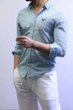 Men’s Slim Fit Striped Shirt – Elegant Casual Button-Up Shirt | Zac - Image 20