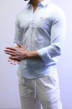 Men’s Slim Fit Plain Shirt – Classic Button-Up Style – Image 7