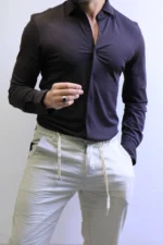 Men’s Slim Fit Casual Button-Up Shirt – Elegant Style - Image 6