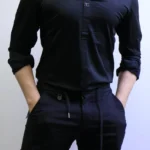 Men’s Slim Fit Casual Button-Up Shirt – Elegant Style