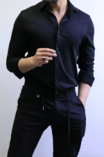 Men’s Slim Fit Casual Button-Up Shirt – Elegant Style - Image 7