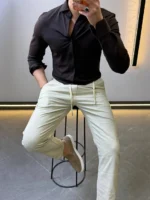 Men’s Slim Fit Casual Button-Up Shirt – Elegant Style - Image 16