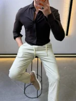 Men’s Slim Fit Casual Button-Up Shirt – Elegant Style - Image 26