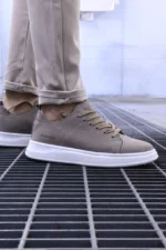 Men’s Premium Leather Sneakers – Minimal Low Top – Image 3