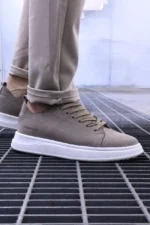 Men’s Premium Leather Sneakers – Minimal Low Top