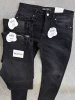 Dark gray slim jeans for men Basic, Modern Fit - Image 2