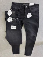 Dark gray slim jeans for men Basic, Modern Fit - Image 5