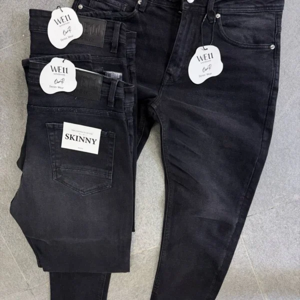 Dark gray slim jeans for men Basic, Modern Fit