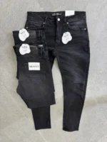 Dark gray slim jeans for men Basic, Modern Fit - Image 7