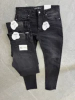 Dark gray slim jeans for men Basic, Modern Fit - Image 6