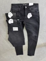 Dark gray slim jeans for men Basic, Modern Fit - Image 4