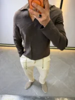 Men’s Slim Fit Long Sleeve T-Shirt – Modern Casual Style – Image 8