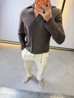 Men’s Slim Fit Long Sleeve T-Shirt – Modern Casual Style – Image 11