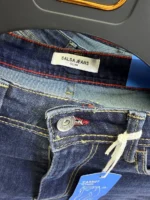 Men’s Dark Blue Slim Fit Jeans – Washed Denim - Image 7