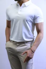 Premium Slim Fit Polo T-Shirt – Modern Minimal Style for Men – Image 9