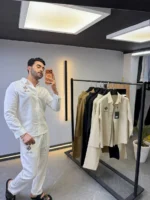 Luxury Linen Style Ensemble – Modern Elegant Casual Set – Image 6