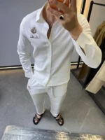Luxury Linen Style Ensemble – Modern Elegant Casual Set – Image 5