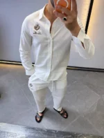 Luxury Linen Style Ensemble – Modern Elegant Casual Set – Image 8