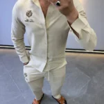 Luxury Linen Style Ensemble – Modern Elegant Casual Set