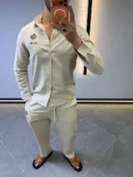 Luxury Linen Style Ensemble – Modern Elegant Casual Set – Image 26