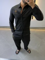 Luxury Linen Style Ensemble – Modern Elegant Casual Set – Image 19