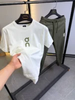 Premium Sport Lounge Set – Minimalist T-Shirt & Jogger Ensemble – Image 3