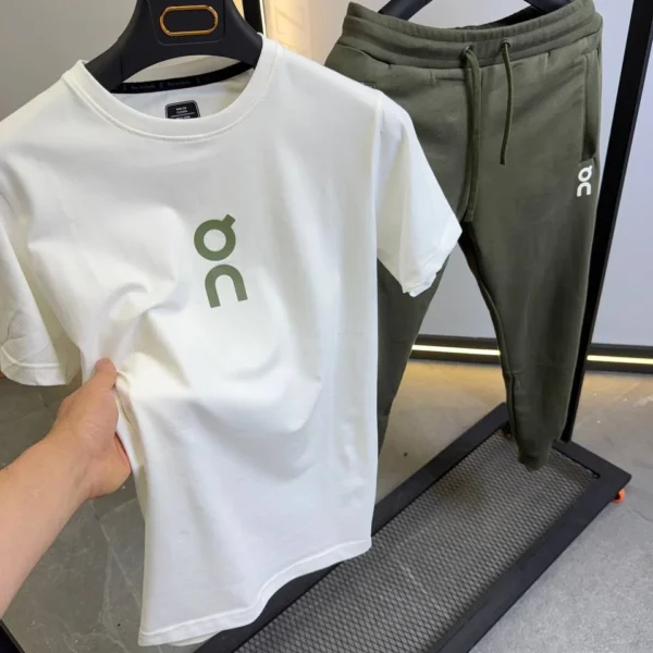 Premium Sport Lounge Set – Minimalist T-Shirt & Jogger Ensemble