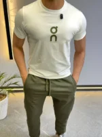 Premium Sport Lounge Set – Minimalist T-Shirt & Jogger Ensemble – Image 6