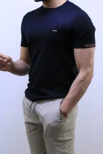 Premium Ribbed Polo T-Shirt – Modern Slim Fit & Elegant Style – Image 4