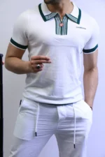 Premium Contrast Trim Polo Shirt – Elegant Sporty Style – Image 5
