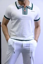 Premium Contrast Trim Polo Shirt – Elegant Sporty Style – Image 10