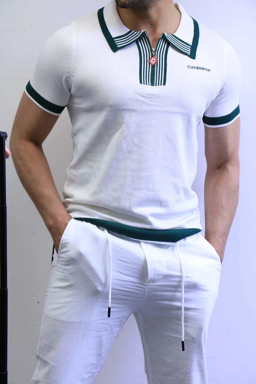 5825722550179270456 Premium Contrast Trim Polo Shirt – Elegant Sporty Style – Image 1
