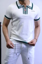 Premium Contrast Trim Polo Shirt – Elegant Sporty Style – Image 4