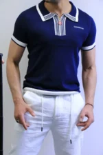 Premium Contrast Trim Polo Shirt – Elegant Sporty Style – Image 11