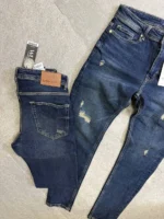 DARK BLUE jeans modern and elegant everyday look – Image 6