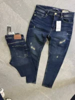 DARK BLUE jeans modern and elegant everyday look – Image 9