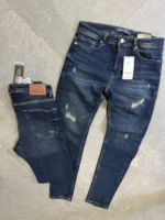 DARK BLUE jeans modern and elegant everyday look – Image 3