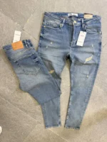 Street Fit Denim – Distressed Blue ,	Essential Slim Jeans – Light Wash - Image 4