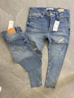 Street Fit Denim – Distressed Blue ,	Essential Slim Jeans – Light Wash - Image 5