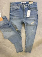Street Fit Denim – Distressed Blue ,	Essential Slim Jeans – Light Wash - Image 6