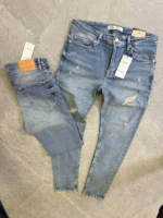 Street Fit Denim – Distressed Blue ,	Essential Slim Jeans – Light Wash - Image 2