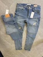 Street Fit Denim – Distressed Blue ,	Essential Slim Jeans – Light Wash - Image 8