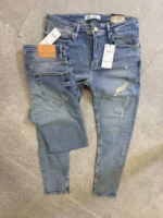 Street Fit Denim – Distressed Blue ,	Essential Slim Jeans – Light Wash - Image 7