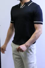 Premium Ribbed Polo T-Shirt – Modern Slim Fit & Elegant Style - Image 10