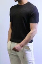 Premium Ribbed Slim Fit T-Shirt – Elegant Minimal Style – Image 15