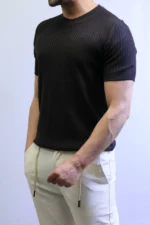 Premium Ribbed Slim Fit T-Shirt – Elegant Minimal Style – Image 12