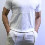 Premium Ribbed Slim Fit T-Shirt – Elegant Minimal Style