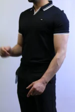 Premium Ribbed Polo T-Shirt – Modern Slim Fit & Elegant Style - Image 7